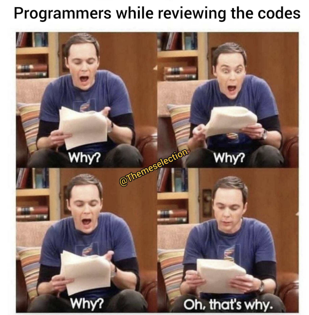 Programmers reviewing the code