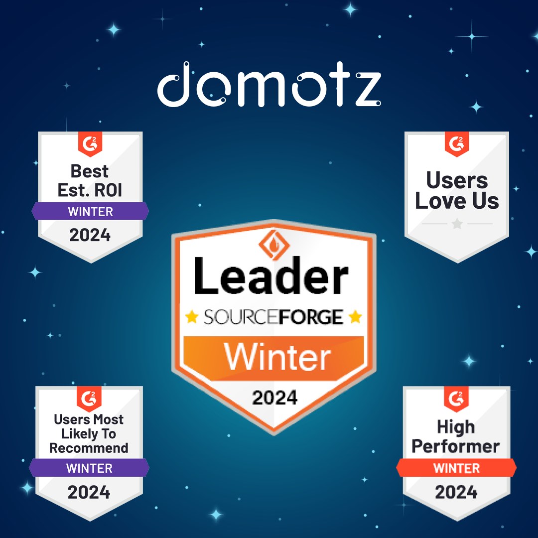 social media post about Domotz Awards