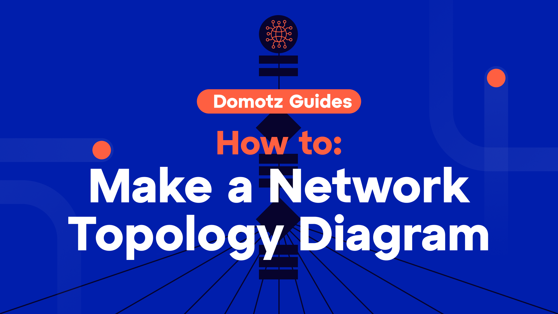 Blog title: How to: make a network topology diagram wit han illustrated diagram