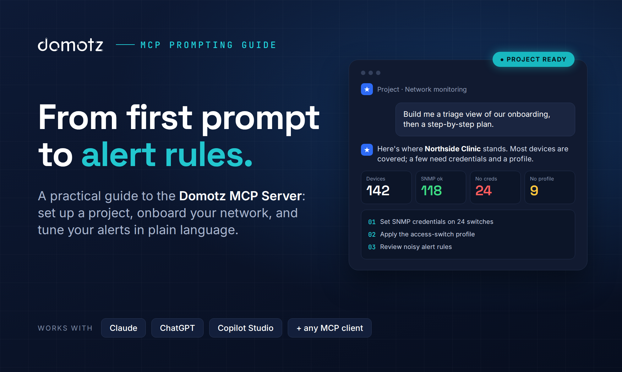 From First Prompt to Alert Rules: A Practical Prompting Guide for the Domotz MCP Server